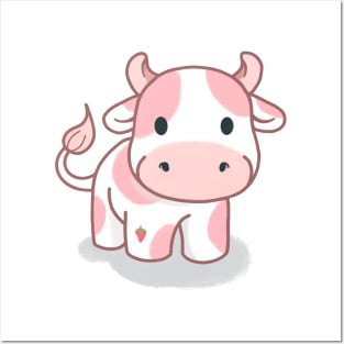 Strawberry cow Posters and Art